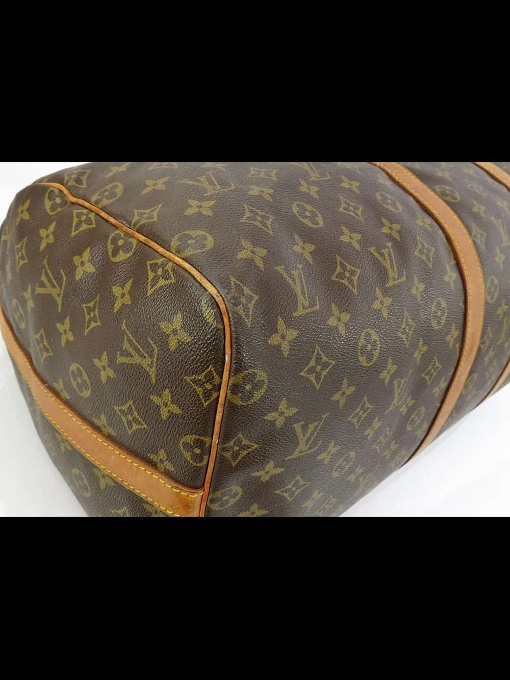 Louis Vuitton Monogram Canvas Keepall Bandoulière Duffle - Brown & Tan